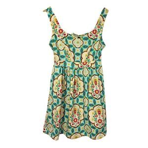 Judith March Hansel and Gretel Dress Women’s Sz L Adjustable Tie Back Floral